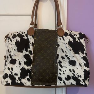 Repurposed Louis Vuitton Duffle Bag
